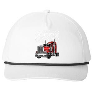 Best Truckin Dad Ever Big Rig Trucker Fathers Day Gift Snapback Five-Panel Rope Hat