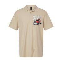 Best Truckin Dad Ever Big Rig Trucker Fathers Day Gift Softstyle Adult Sport Polo