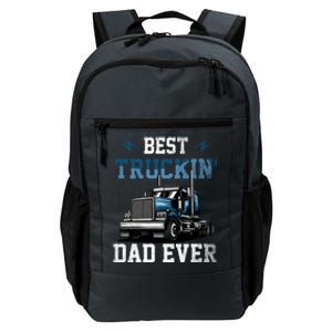 Best Truckin Dad Ever American Flag Father's Day Daily Commute Backpack