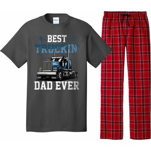 Best Truckin Dad Ever American Flag Father's Day Pajama Set