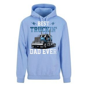 Best Truckin Dad Ever American Flag Father's Day Unisex Surf Hoodie