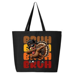 Bruh Turkey Dabbing Thanksgiving For Funny 25L Jumbo Tote