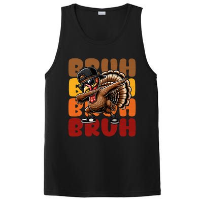 Bruh Turkey Dabbing Thanksgiving For Funny PosiCharge Competitor Tank