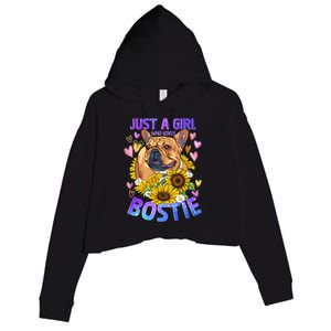 Boston Terrier Dog Lover Funny Cute Puppy Gift Crop Fleece Hoodie