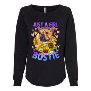 Boston Terrier Dog Lover Funny Cute Puppy Gift Womens California Wash Sweatshirt