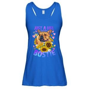 Boston Terrier Dog Lover Funny Cute Puppy Gift Ladies Essential Flowy Tank