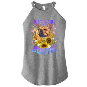 Boston Terrier Dog Lover Funny Cute Puppy Gift Women's Perfect Tri Rocker Tank