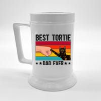 Best Tortie Dad Tortoiseshell Cat Owner Tortie Cat Lover Beer Stein