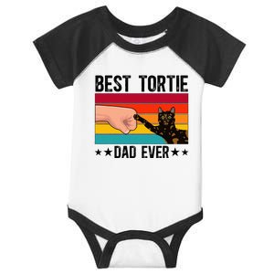 Best Tortie Dad Tortoiseshell Cat Owner Tortie Cat Lover Infant Baby Jersey Bodysuit