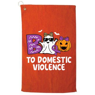 Boo To Domestic Violence Domestic Violence Awareness Golf Towel