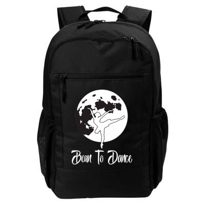 Born To Dance Silhouette Dancing Moon Dancer Xmas Gift Daily Commute Backpack