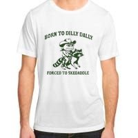 Born To Dilly Dally Funny Frog Meme Silly Frog Mental Health Adult ChromaSoft Performance T-Shirt