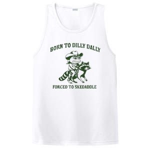 Born To Dilly Dally Funny Frog Meme Silly Frog Mental Health PosiCharge Competitor Tank