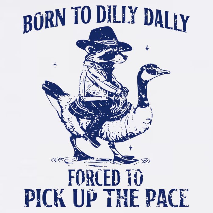 Born To Dilly Dally, Forced To Pick Up The Pace Cropped Pullover Crew