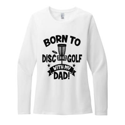  Born To Disc Golf With My Dad Disc Golf Lover Baby Toddler Womens CVC Long Sleeve Shirt