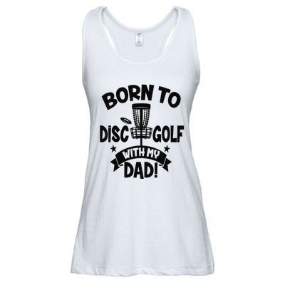  Born To Disc Golf With My Dad Disc Golf Lover Baby Toddler Ladies Essential Flowy Tank