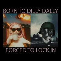 Born To Dilly Dally Forced To Lock In Cat Meme Short Acrylic Beanie