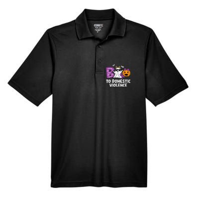 Boo To Domestic Violence Domestic Violence Awareness Men's Origin Performance Pique Polo