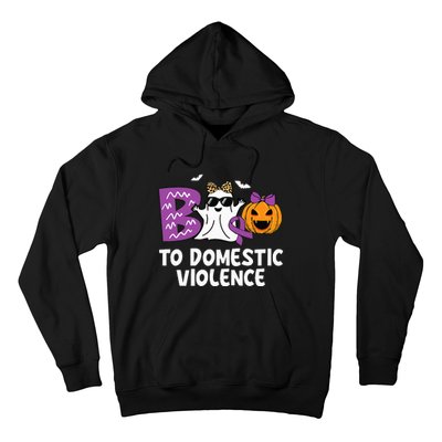 Boo To Domestic Violence Domestic Violence Awareness Hoodie