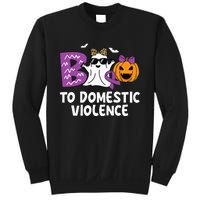 Boo To Domestic Violence Domestic Violence Awareness Sweatshirt