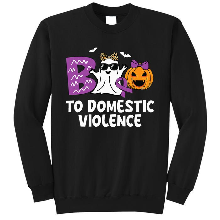 Boo To Domestic Violence Domestic Violence Awareness Sweatshirt