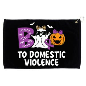 Boo To Domestic Violence Domestic Violence Awareness Grommeted Golf Towel