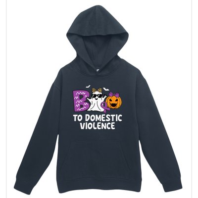 Boo To Domestic Violence Domestic Violence Awareness Urban Pullover Hoodie