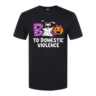 Boo To Domestic Violence Domestic Violence Awareness Softstyle CVC T-Shirt