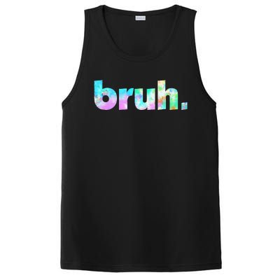 Bruh Tie Dye Brah Bro Dude Greeting Slang Funny Meme Saying  PosiCharge Competitor Tank