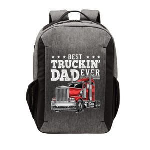 Best Truckin Dad Ever Big Rig Trucker Funny Father's Day Vector Backpack