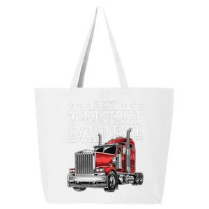 Best Truckin Dad Ever Big Rig Trucker Funny Father's Day 25L Jumbo Tote