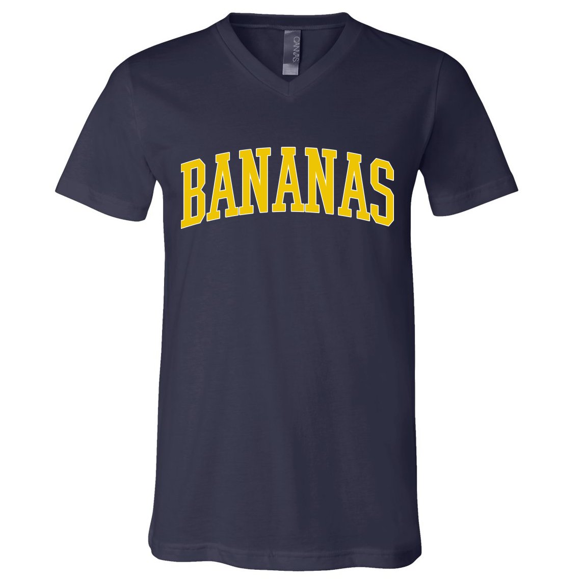 BANANAS Throwback Design Classic Logo V-Neck T-Shirt