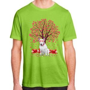 Bull Terrier Dog Lover Heart Tree Bull Terrier Valentine Meaningful Gift Adult ChromaSoft Performance T-Shirt