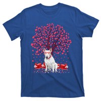 Bull Terrier Dog Lover Heart Tree Bull Terrier Valentine Meaningful Gift T-Shirt