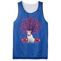 Bull Terrier Dog Lover Heart Tree Bull Terrier Valentine Meaningful Gift Mesh Reversible Basketball Jersey Tank