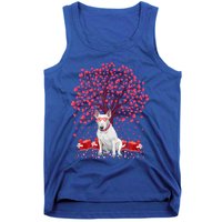 Bull Terrier Dog Lover Heart Tree Bull Terrier Valentine Meaningful Gift Tank Top