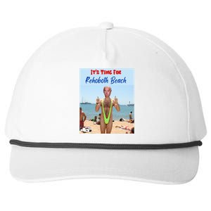 Biden Trump Debate 2024 Result It Is Time For Rehobeth Beach Snapback Five-Panel Rope Hat