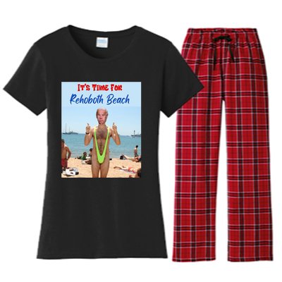 Biden Trump Debate 2024 Result It Is Time For Rehobeth Beach Women's Flannel Pajama Set