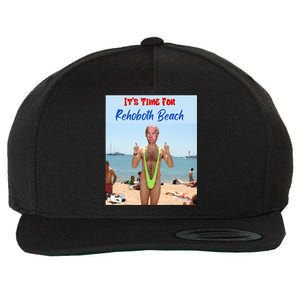 Biden Trump Debate 2024 Result It Is Time For Rehobeth Beach Wool Snapback Cap