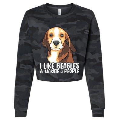 Beagle T Dog Lover Tee Funny Beagle Beagle Cropped Pullover Crew