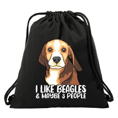 Beagle T Dog Lover Tee Funny Beagle Beagle Drawstring Bag