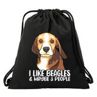 Beagle T Dog Lover Tee Funny Beagle Beagle Drawstring Bag