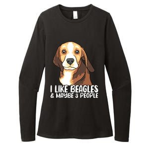 Beagle T Dog Lover Tee Funny Beagle Beagle Womens CVC Long Sleeve Shirt