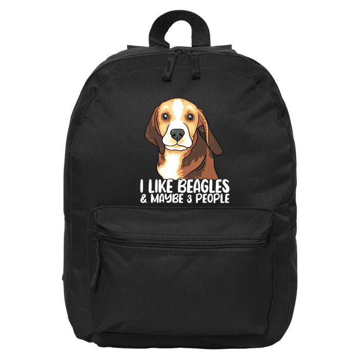 Beagle T Dog Lover Tee Funny Beagle Beagle 16 in Basic Backpack
