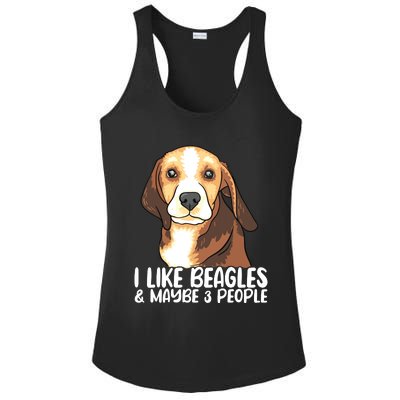 Beagle T Dog Lover Tee Funny Beagle Beagle Ladies PosiCharge Competitor Racerback Tank