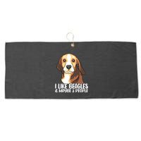 Beagle T Dog Lover Tee Funny Beagle Beagle Large Microfiber Waffle Golf Towel