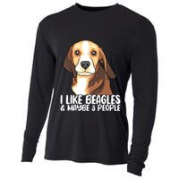 Beagle T Dog Lover Tee Funny Beagle Beagle Cooling Performance Long Sleeve Crew