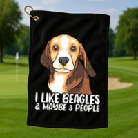 Beagle T Dog Lover Tee Funny Beagle Beagle Golf Towel