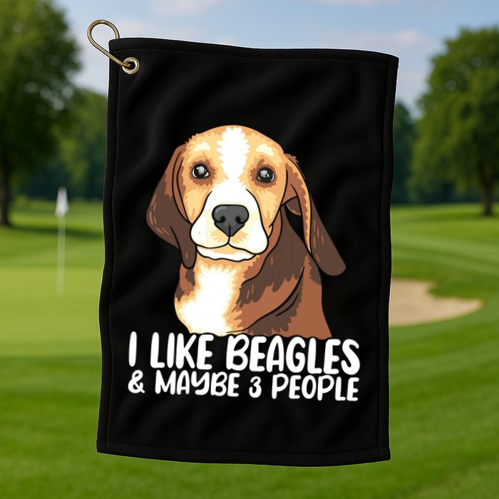 Beagle T Dog Lover Tee Funny Beagle Beagle Golf Towel