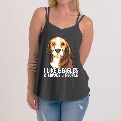 Beagle T Dog Lover Tee Funny Beagle Beagle Women's Strappy Tank